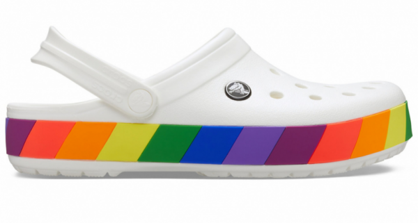Сабо Крокси Crocband Rainbow Block Clog White Multi