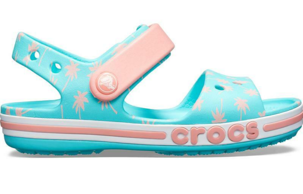 Сандалі Крокси Kids Bayaband Sandal Pool Blue & Peach